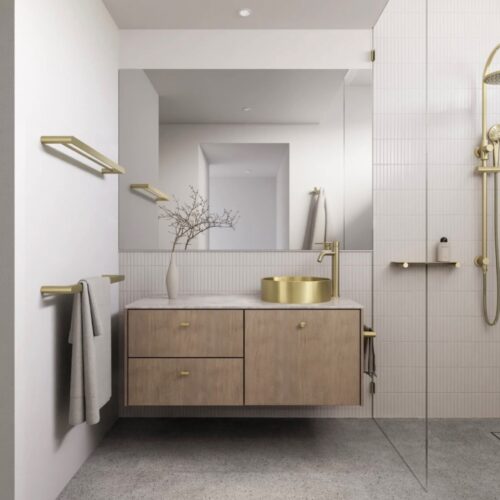 LAVELLO ROUND STEEL BATHROOM BASIN 380x110mm – TIGER BRONZE