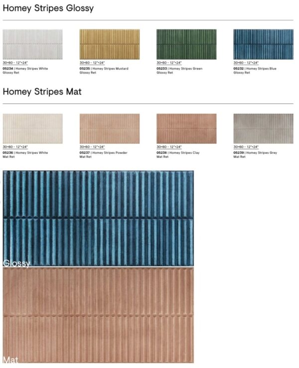 Homey Stripes | Italian Feature Tile | Sunbury | Melbourne | Macedon Ranges | Luscombe Tiles