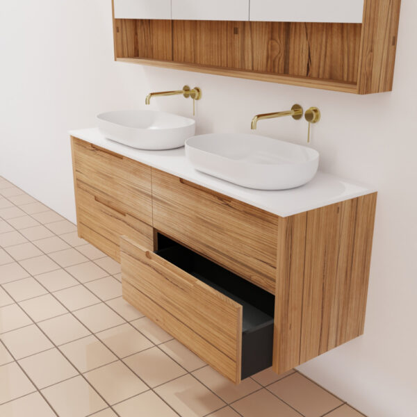 Avila Messmate/Vic Ash Vanity 1500mm | Bathroom | Melbourne | Macedon Ranges | Sunbury | Luscombe Tiles