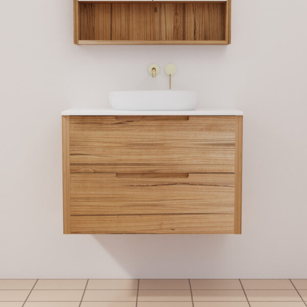 Avila Messmate/Vic Ash Vanity 750mm | Bathroom | Melbourne | Macedon Ranges | Sunbury | Luscombe Tiles