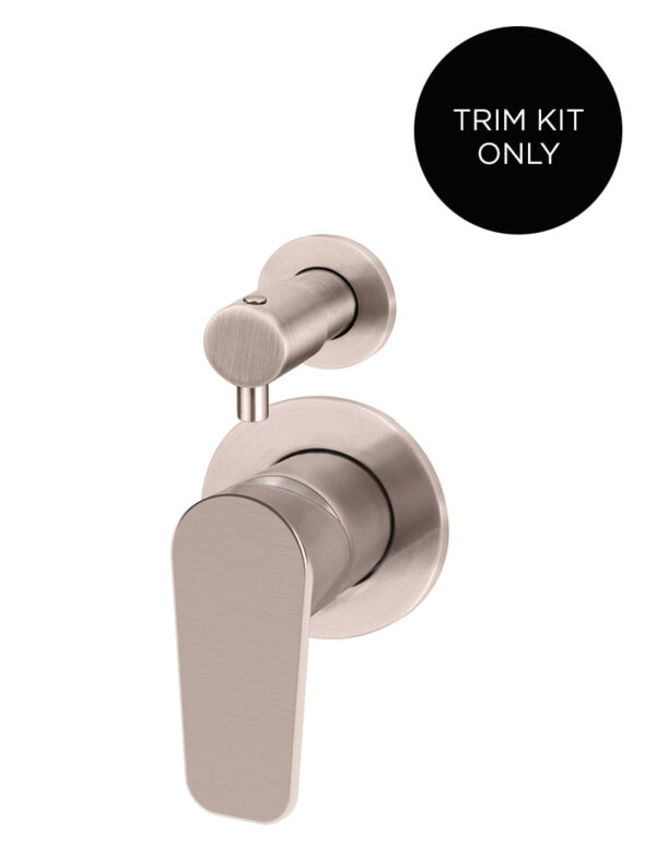 Round Diverter Mixer Paddle Handle Trim Kit (In-wall Body Not Included)