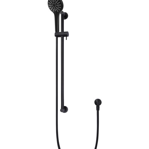 Round Three Function Hand Shower on Rail Column