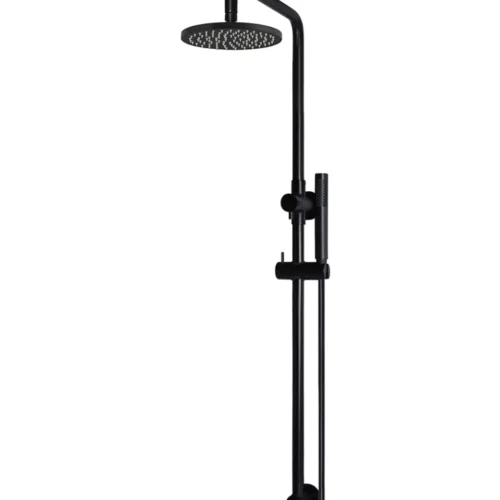 Round Combination Shower Rail, 200mm Rose, Single Function Hand Shower