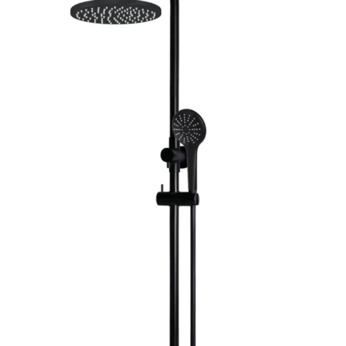 Round Combination Shower Rail, 200mm Rose, Three-Function Hand Shower