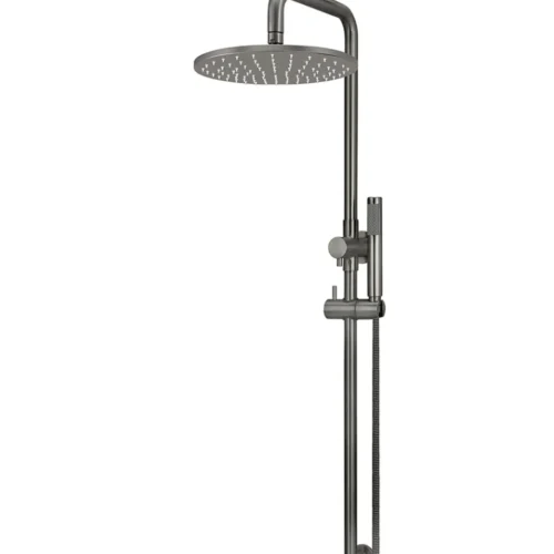 Round Combination Shower Rail, 300mm Rose, Single Function Hand Shower