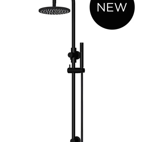 Round Gooseneck Shower Set with 200mm rose, Single-Function Hand Shower