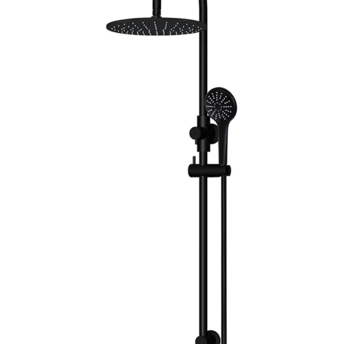 Round Gooseneck Shower Set with 300mm rose, Three-Function Hand Shower