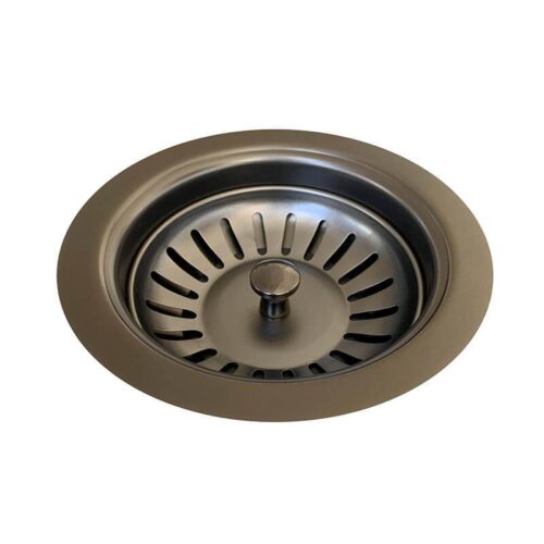 Lavello Sink Strainer and Waste Plug Basket with Stopper – PVD Gunmetal