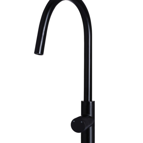 Round Pinless Piccola Pull Out Kitchen Mixer Tap